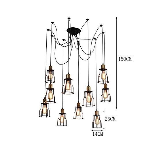 Lustre retro ajustable pour corriger un éclairage de plafond mal centré - 7