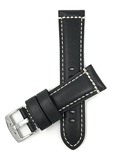Correa universal para smartwatch de 22 mm de cuero miniatura 3