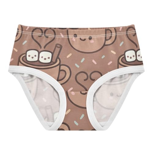 Girls' Brief Panties Briefs Underwear for Toddler Hot Cocoa Mugs