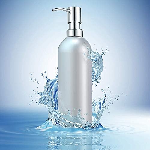 Miniatura 4 de Bombas dispensadoras de jabón y loción, piezas de bomba de loción de repuesto de acero inoxidable, dispensadores de jabón de metal de níquel