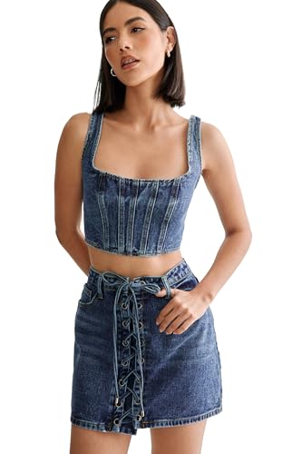 Nasty Gal Lace Front Mini Skirt