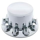 United Pacific Chrome Plastic Rear Axle Cover W/Removable Hub Cap - 33Mm Thread-On Nut Cover