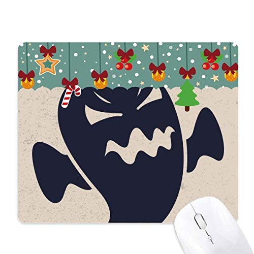 Tapis de souris Halloween en caoutchouc avec motif fantômes de taille standard