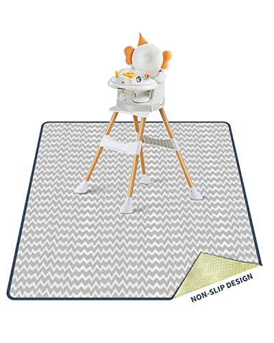 MOXTOYU Tapis anti-éclaboussures pour chaise haute Cover