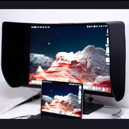 Capot de moniteur en cuir haut de gamme pour écran d'affichage 24" - 7