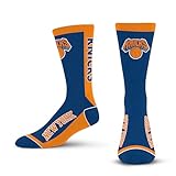 For Bare Feet NBA MVP Crew Sock Calcetines, Azul, L para Hombre