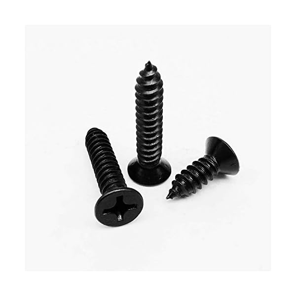 NOTRUY Maschinenschrauben Holzschrauben 10/100 m1 m2 m2 m2.5 m3 m3 m3 m4 Mini klein schwarz 304 Edelstahl Kreuz Flacher… – Bild 4
