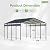 Patiowell 12x20 FT Metal Carport, Outdoor Large Heavy Duty Carport with Reinforced Frame and Vertical Roof, All-Weather Garage Car Port Shelter for Car, Truck, Boat and Tractor, Black