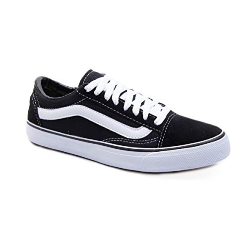 TENIS VANS UNISSEX (36, PRETO -BRANCO)
