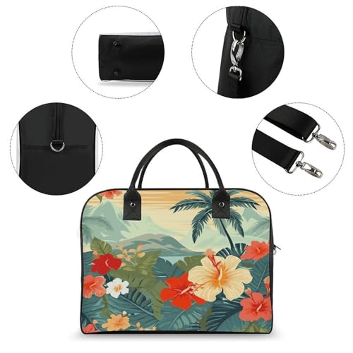 Bolso de portátil estilo hawaiano con correa ajustable miniatura 6