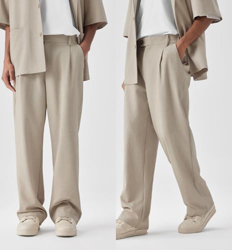 Men's Summer Suit Half Sleeves Jacket Tuxedo Pants Casual Daily Two Pieces Set4