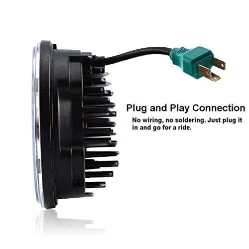 Eagle Lights 8700Bg3 7" Led Headlight For Harley Davidson And Indian Motorcycles - Generation Iii/Black Kit/No Installation Accessories #TOP5