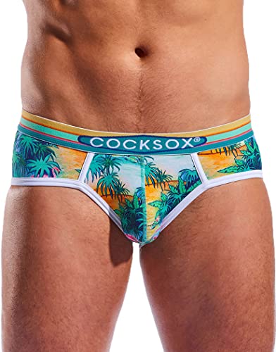 Men's Contour Pouch Sports Brief CX76 (Medium, Florida Keys, m)