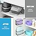 MIXISAV 3 Pack Cabinet Organizer - Adhesive Lid Organizer Slim Space Wall Mounted Inside Cabinet Door Storage for Kitchen, Bathroom, Pantry, Under Sink