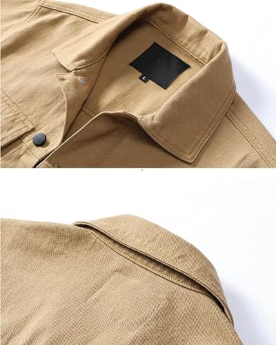 SANGTREE Men's Lightweight Jacket Cotton Jean Jacket3