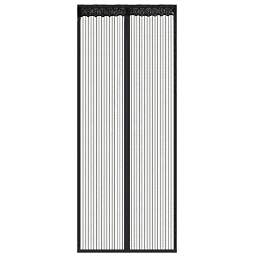 Preisvergleich Produktbild Magnettür, mit strapazierfähigem Vorhang und kompletter Rahmen-Klettverschluss, passend für Türgrößen bis zu 99 x 203 cm