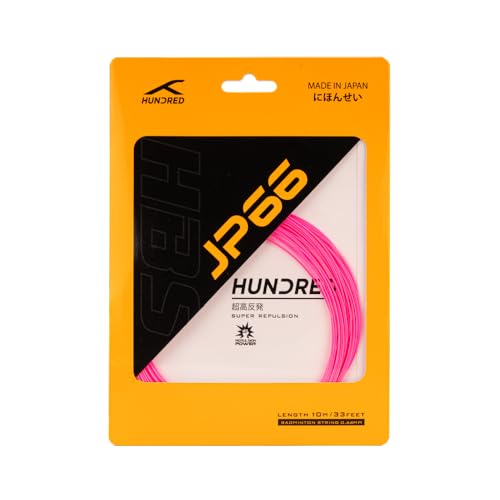Image of Hundred JP 66 Badminton String | 0.66 mm High Repulsion & Control | Premium Hitting Sound & Shock Absorption | Durable Multi-Filament Nylon