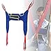 Produktbild Toileting Sling Patient Lifter Lift Equipment Bariatric Handicap Lift Commode Sling Transfer Belt with Four Point Support Full Body Sling (Color : Blue) (Blue)