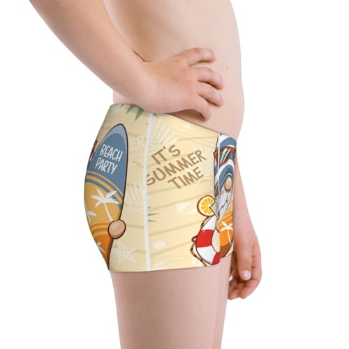 Boys' Cotton Boxer Brief Soft Underwear-Hello Summer Cute Gnome2