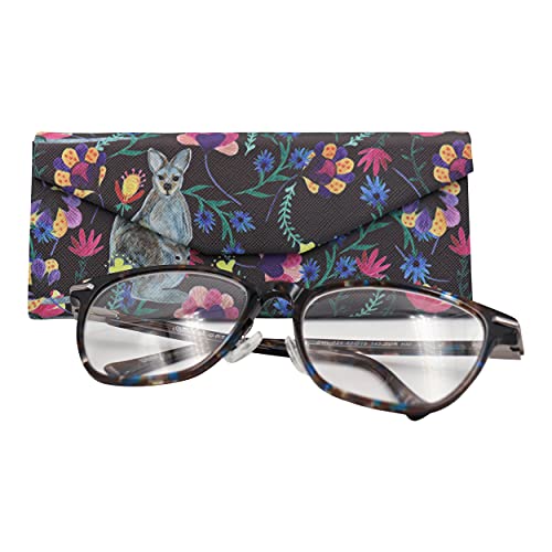 Image of Real Sic Glasses Case for Men and Women - Magnetic Folding Hard Shell Sunglass Holder - Inspired by Adorable Animals