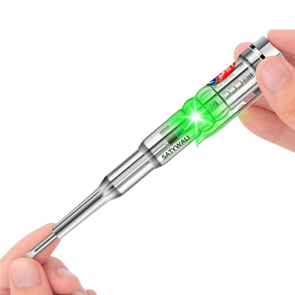 See full amazon price history chart for SATYWALI LED Light Screwdriver Tester Pen Multifunction Dual LED AC-DC High-Brightness Intelligent Voltage Tester, Ideal for Electric Power Testing (1) SATYWALI LED Light Screwdriver Tester Pen Multifunction Dual LED AC-DC High-Brightness Intelligent Voltage Tester, Ideal for Electric Power Testing (1) (B0DGT9MFSX) Amazon Price History, Amazon Price Tracker