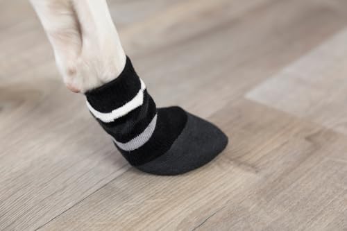 TRIXIE 19522 Hundesocken, Anti-Rutsch, S–M, 2 St., schwarz