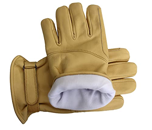 Gefutterte Lederhandschuhe Herren