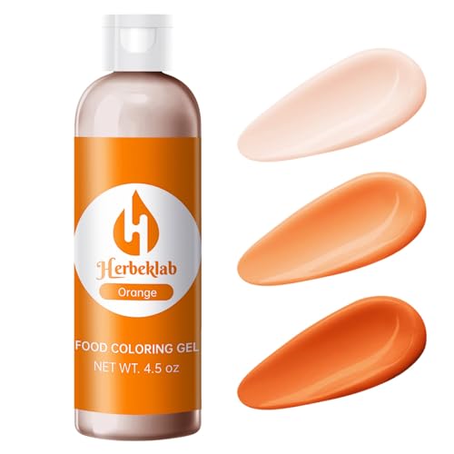 Image of Orange Gel Food Coloring - 4.5 oz Professional Grade Concentrated Food Dye, Gel Based Coloring for Icing, Baking, Cake Decorating & Cookies