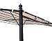 DEGAMO Anbaupavillon Mantova 300x250cm, Stahlgestell schwarz + Dach wasserdicht Ecru