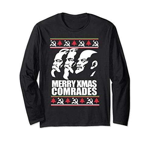 MERRY CHRISTMAS COMRADE TShirt Ugly Xmas Sweater Marx Lenin