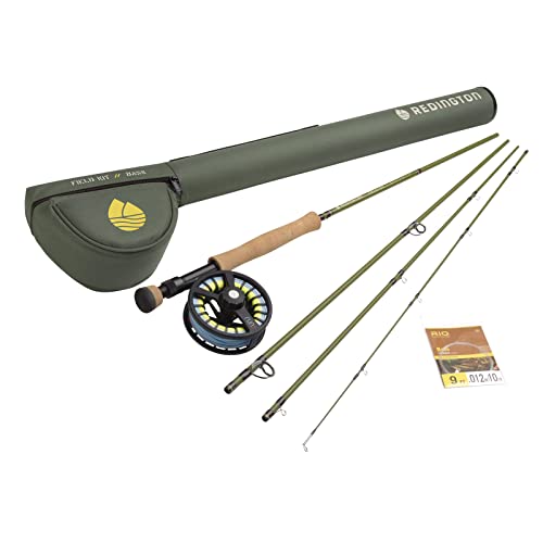 Redington Fly Fishing Field Kit, Fly Rod and Reel Combo Starter Kit, Line and Carrying Case Included