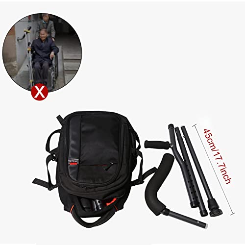 Muletas Plegables, muleta ergonómica para Las Axilas, muletas de Aluminio para jóvenes/Adultos/Adultos Altos, para Adultos y niños con Alturas de 145 a 180 cm