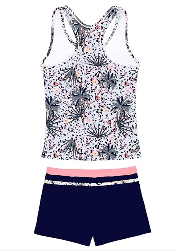 Image of Little Girls' Summer Swimwear Two Piece Boyshort Tankini Kids Swimsuit