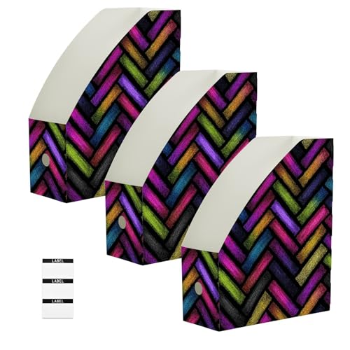 Boîtes de rangement pour magazines : égayez votre bureau avec ce lot de 6 bacs fluo