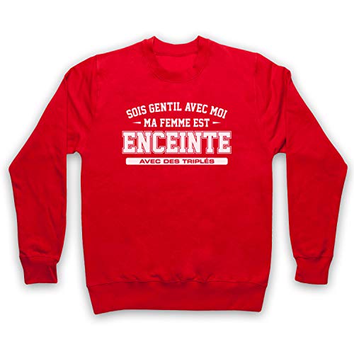 Sweat-shirt enceinte de triplés pour partager votre bonheur
