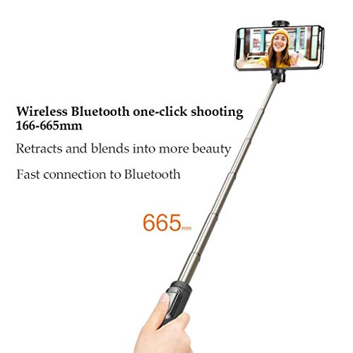 Mini selfie bâton trépied extensible avec télécommande sans fil intégrée pour smartphone