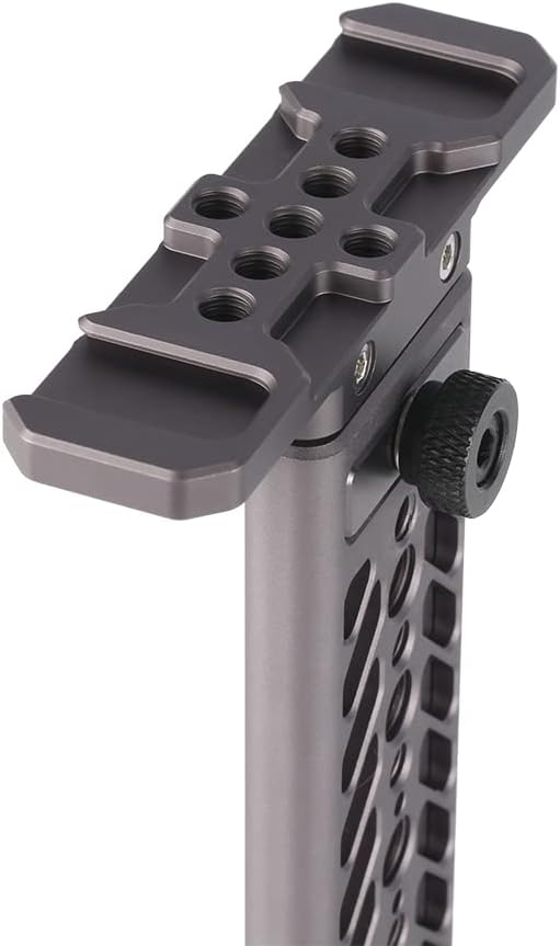 NICEYRIG Aluminum Tripod Mount for iPad Pro 12.9'' 11''/Air 10.9'' 10.5''/Mini 8.3'' 7.9'' Video Recording Vlog Vlogging Lives, Professional Tablet Holder with QR Plate for Arca-Swiss - 502