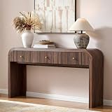 T4TREAM 63-Inch Curved Fluted Entryway Console