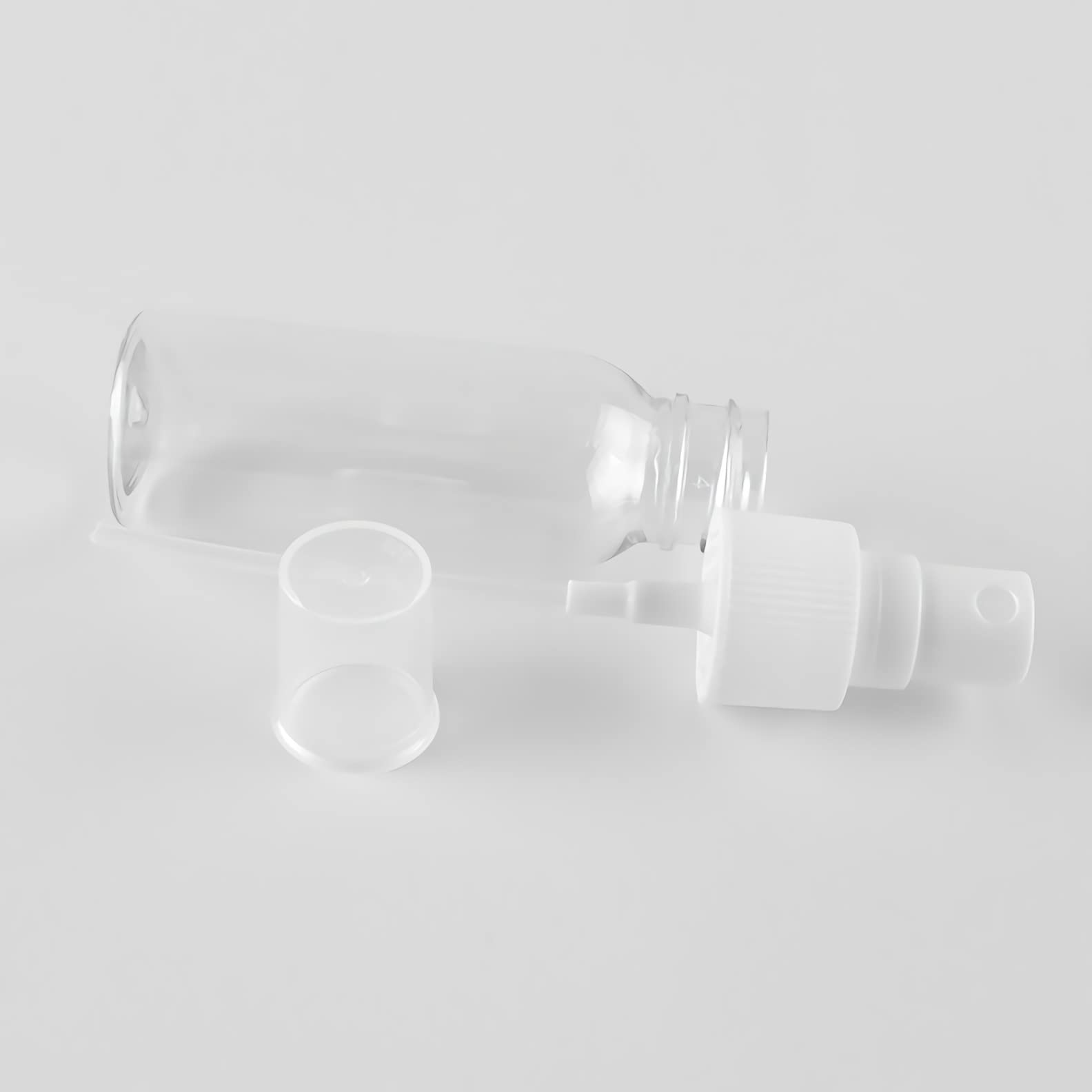 100 Stück Leer 30ml Gemischt Plastik PET Sprühflasche Reise Zerstäuber mit Schwarz Sprühkopf, Klein Feinen Nebel Parfümzerstäuber Reiseflaschen mit 4X Trichter