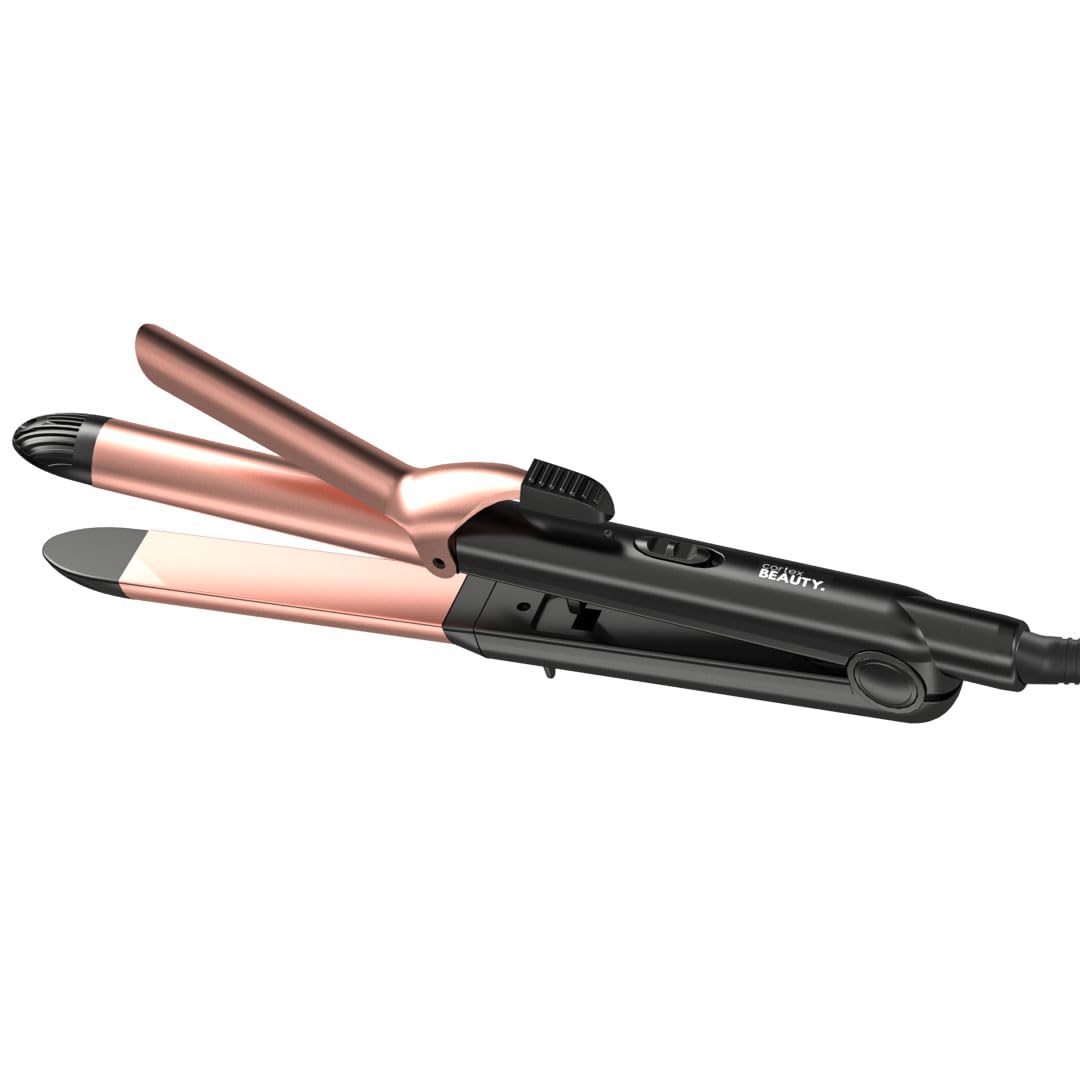 Cortex Beauty 2-in-1 Smooth & Curl Flat Iron & Curler | Fast Heat