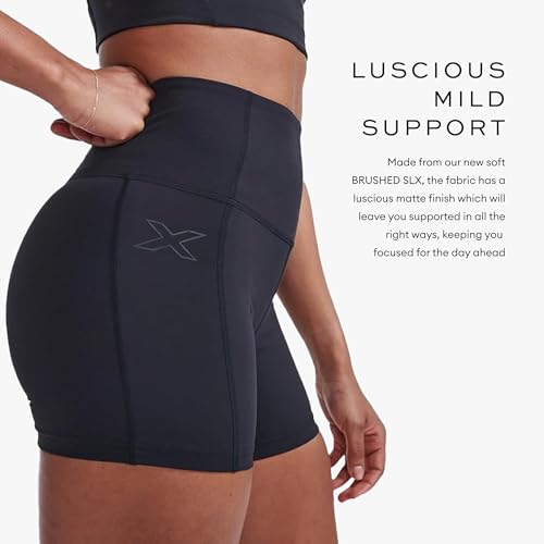 Shorts de ciclismo feminino Form Stash Hi-Rise - Cobertura total Preto/Preto - Tamanho pequeno