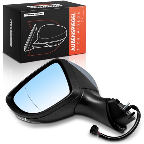 Frankberg Électrique Rétroviseur Gauche 7-Pôles &-Chauffable &-Capteur de température de liquide de refroidissement &-Clignotant Compatible avec Clio IV BH...