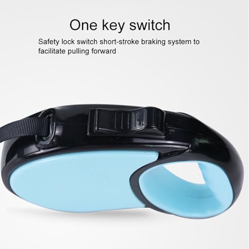 Image of Smart Pet Leash Automatic with Padded Feature and Feather Decoration for Dogs Dog Traction Rope Chain Automatic Retractable Dog Walking Rope Pet Leashes Retractable Pet Leash (3M-15Kg)