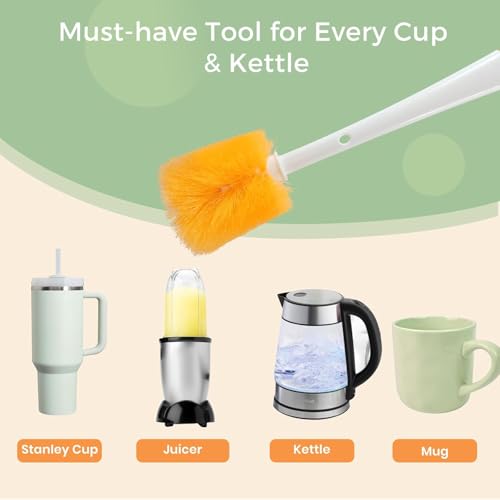 Cepillo de limpieza multifuncional 5 en 1 para botellas deportivas y tazas Stanley 5