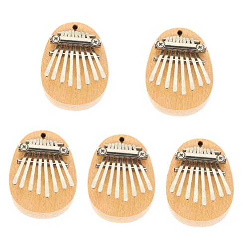 Vaguelly 5 Pçs Polegar 8 Teclas Dedo Piano Dedo Harpa 8 Teclas Mini Kalimba Decoração De Música Mini