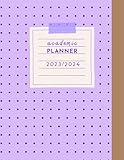 2023/2024 Academic Year Weekly & Monthly Planner, Pastel Minimalist Pattern, To Do List, July 2023 to June 2024, 8.5x11in, 8.5'x11', 122 Pages, Minimalistic Journal & Notes Organizer