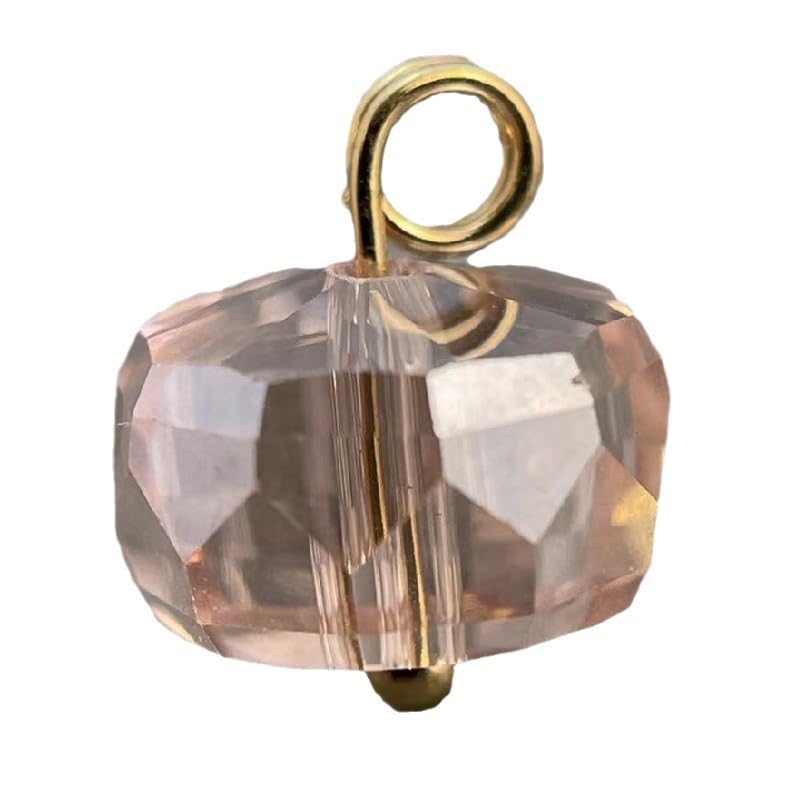 Guziki perłowe Guziki perłowe, 50 szt., 10 mm, przezroczyste, małe, okrągłe, do rękodzieła z żywicy, trzonkiem(Transparent)
