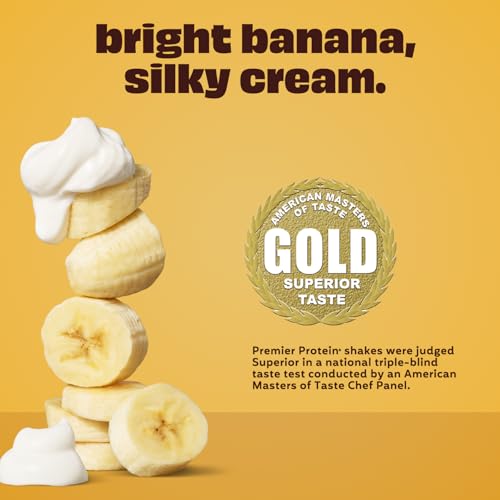Image of Premier Protein Shake, Bananas & Cream, 30g Protein, No Added Sugar, 24 Vitamins & Minerals to Support Immune Health, 11 fl oz, 4 Pack (Packaging May Vary)