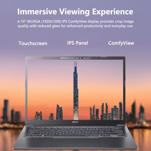 Image of Delca Customized Laptop Made with Acer Aspire 14 AI Portable Laptop | 14 inch WUXGA Matte Touch | Intel 8-core Ultra 5 226V (Up to 40 NPU Tops - Up to 53 GPU Tops) | 16GB DDR5 1TB /2TB /4TB SSD | Win 11