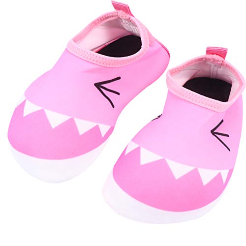 CLISPEED 1 par de Sapatos de água Padrão de Boca de Tubarão de Secagem Rápida Na Praia Sapatos Aquát